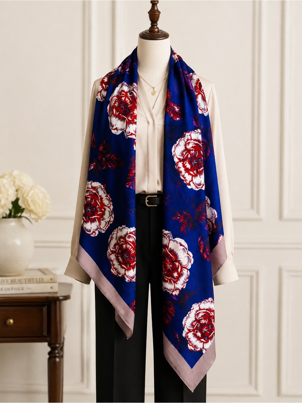 Animated Rose Scarf by Island Designs